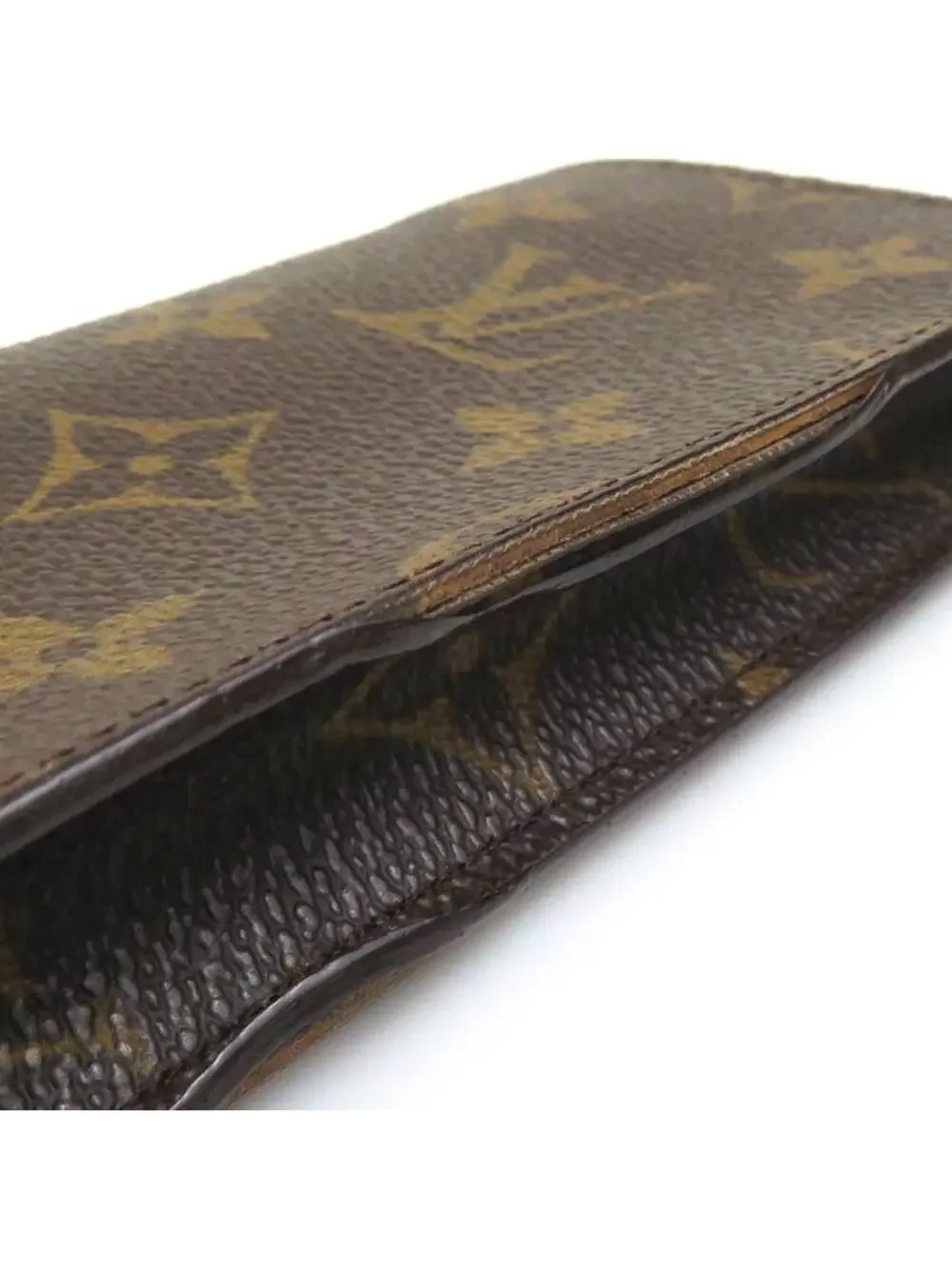Auth Louis Vuitton Glasses Case Brown #297681L91B